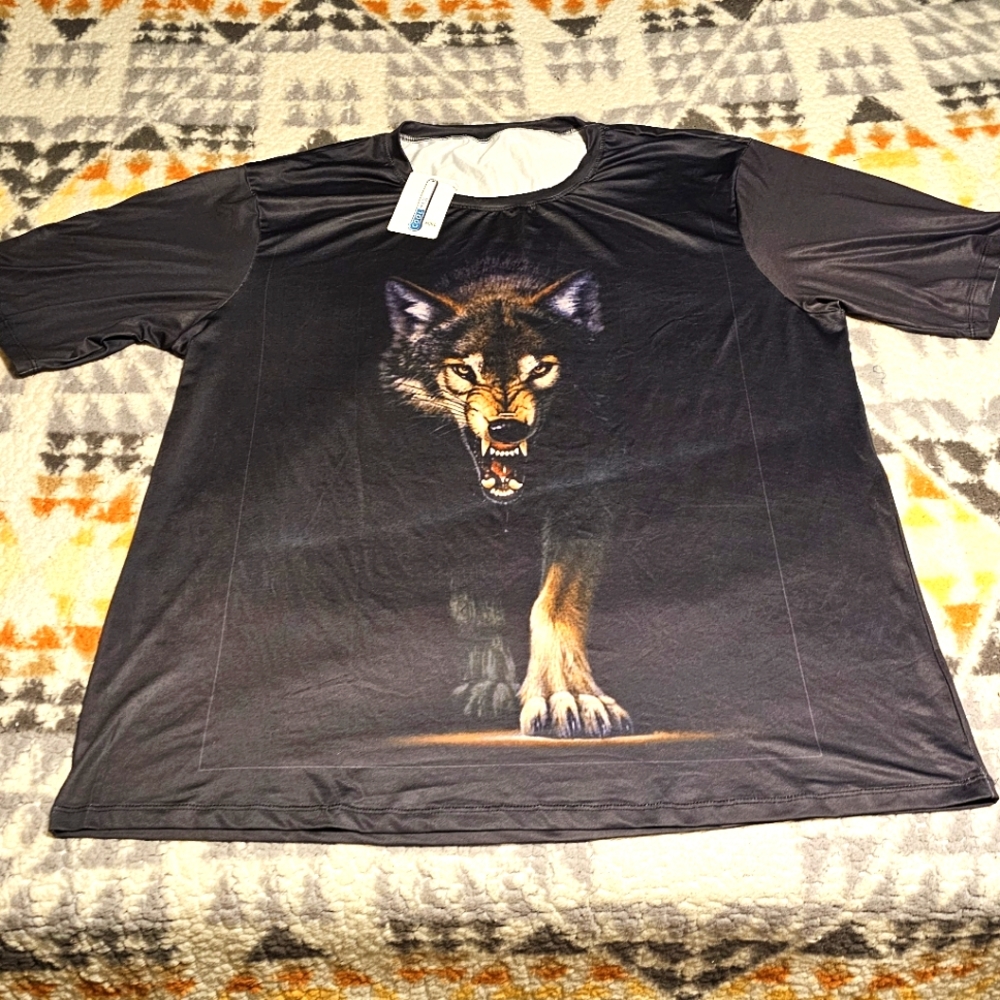 Wolf Tee by CoolMax Size 6X NWT